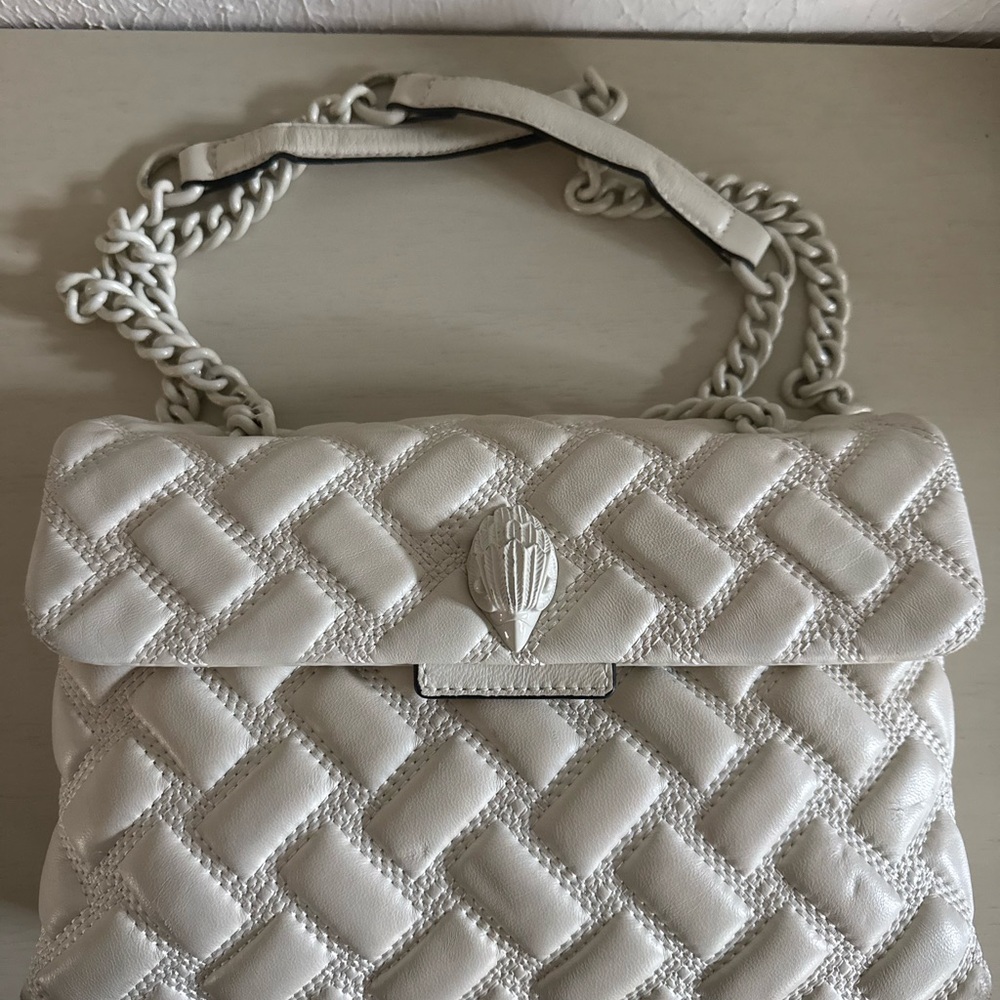 Kurt Geiger The Kensington White Quilted Handbag